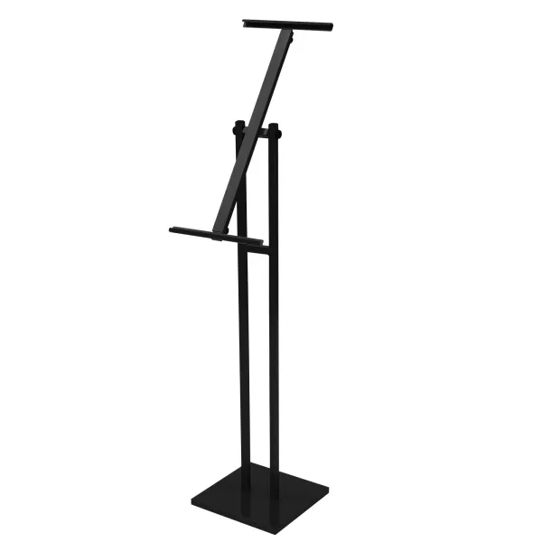 5-Piece Poster Frame Floor Standing Poster Display Frame Sign Stand Adjustable Black