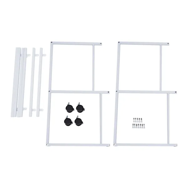 Printer Stand 3 Tier Freestanding Rolling Cart with Wheels Minimalist Modern Printer Mobile Desk Organizer Shelves