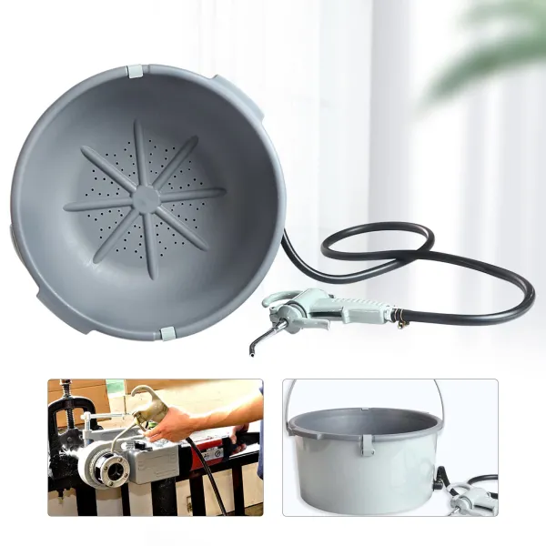 Handheld Bucket Oiler Light Oil Gun for Pipe Threader Tools Oil Bucket Gun Set Light Oil Gun Barrer