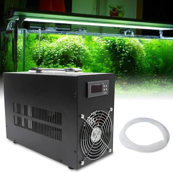 Aquarium Chiller 15gal 1/10 HP Hydroponics Water Chiller Aquarium Cooler Shrimp Tank Heating Cooling Machine