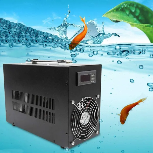 Aquarium Chiller 15gal 1/10 HP Hydroponics Water Chiller Aquarium Cooler Shrimp Tank Heating Cooling Machine