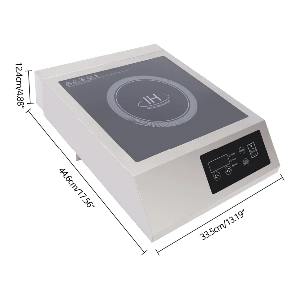 Induction Cooktop Commercial Grade Burner Pro Chef Professional Range High Power Stainless Steel Housing Schott Glass Induction Cooktop Commercial Grade Burner Pro Chef Professional Range High Power Stainless Steel Housing Schott Glass