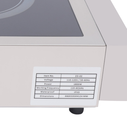Induction Cooktop Commercial Grade Burner Pro Chef Professional Range High Power  Stainless Steel Housing Schott Glass