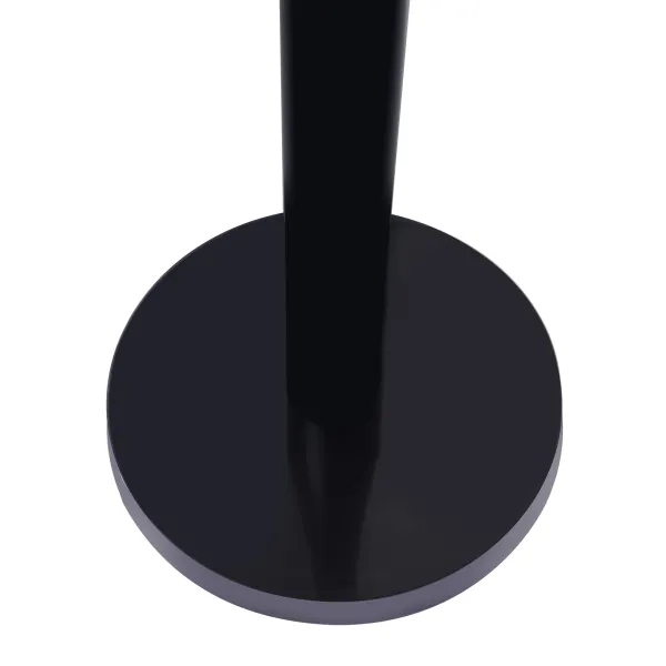 6 Packs Black Stanchion Post with 6.5 Foot Retractable Belt 35in Crowd Control Stanchion Heavy Duty Stanchion Pole Sign Rope