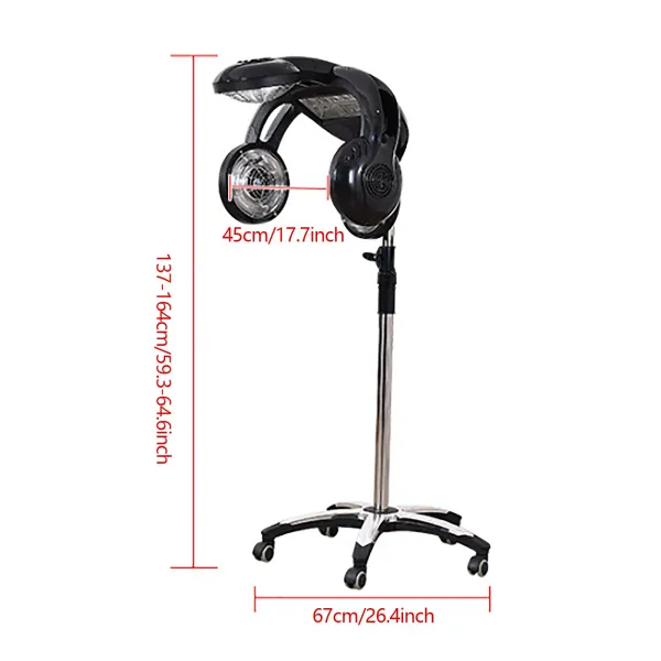 钱海审查暂时下架Oukaning 110V Standing Hair Dryer Professional Fast Hair Dryer Color Processor for Salon Beauty Barber Shop