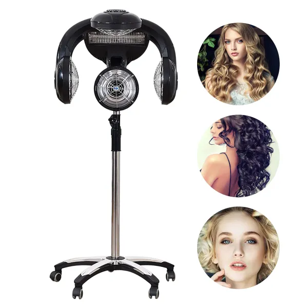 钱海审查暂时下架Oukaning 110V Standing Hair Dryer Professional Fast Hair Dryer Color Processor for Salon Beauty Barber Shop