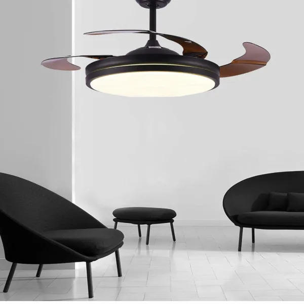 Y4293 Stealth Fan Chandelier 42 Inch With Black Remote Control-US Standard