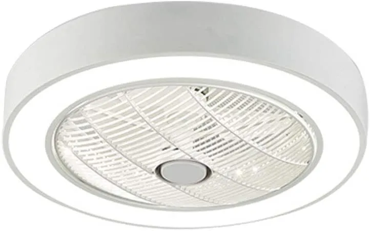 22” Round Ceiling Fan with Lights LED Remote Control 3-Color Lighting 3-Fan Speed Setting