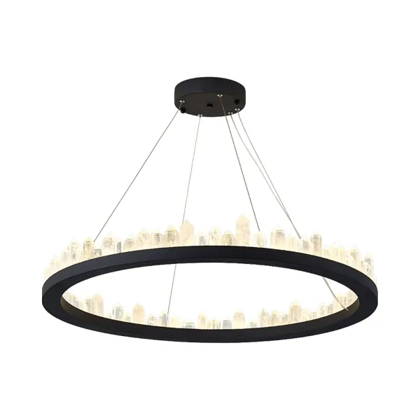 Modern Ceiling Light Crystal Chandelier Pendant Light Indoor Decoration Round