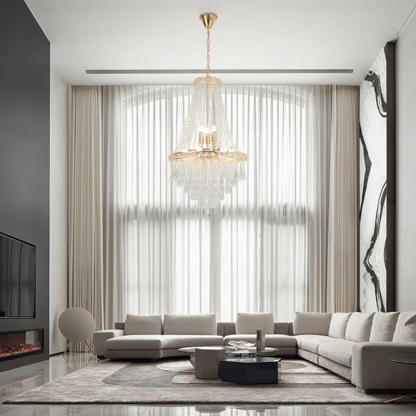 Crystal Chandeliers for Foyer Entryway Luxury K9 Modern Chandelier Lighting