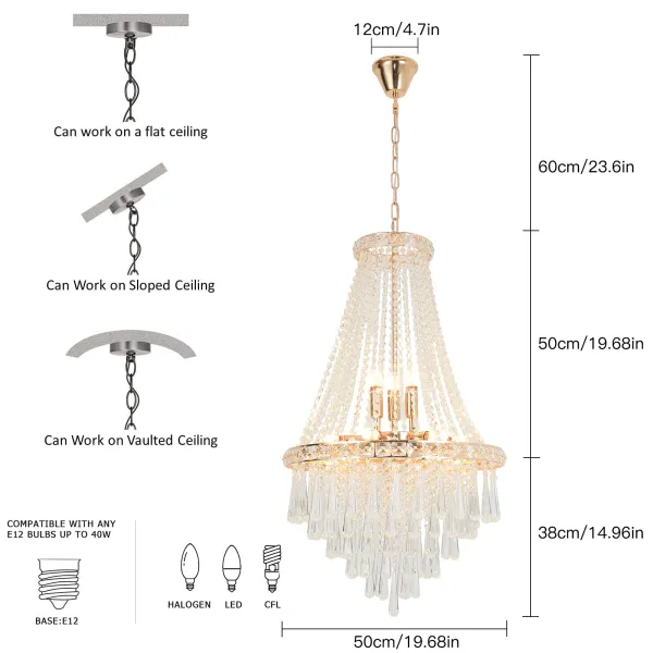 Crystal Chandeliers for Foyer Entryway Luxury K9 Modern Chandelier Lighting
