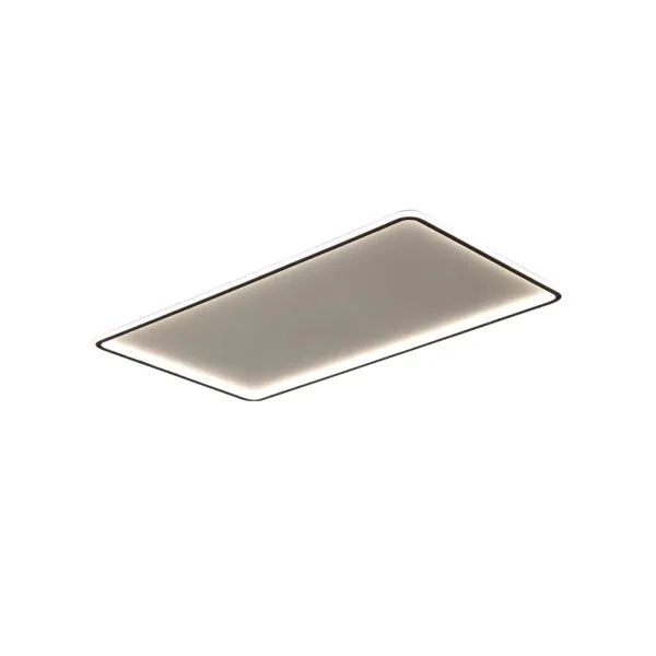 Modern Ceiling Light Fixture Dimmable LED Flush Mount Ceiling Lamp 66W Minimalist Creative Round Chandelier(66W Rectangle)