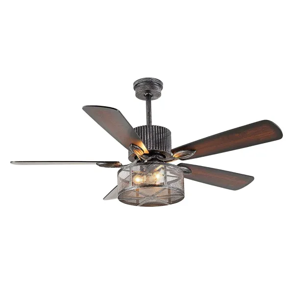 52 Inch Retro Industrial Ceiling Fan Chandelier 5 Wooden Blade Ceiling Fan with Light 52 Inch Retro Industrial Ceiling Fan Chandelier 5 Wooden Blade Ceiling Fan with Light