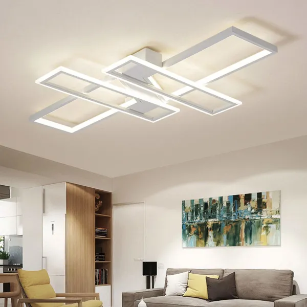 Modern Ceiling Lamp LED Stepless Dimming with Remote Control