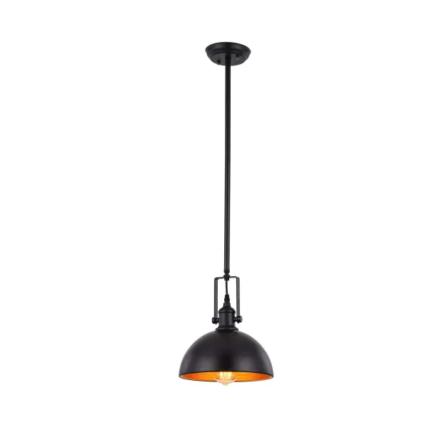 Industrial Black Chandelier Barn Lighting Fixture Farmhouse Ceiling Light Adjustable Height