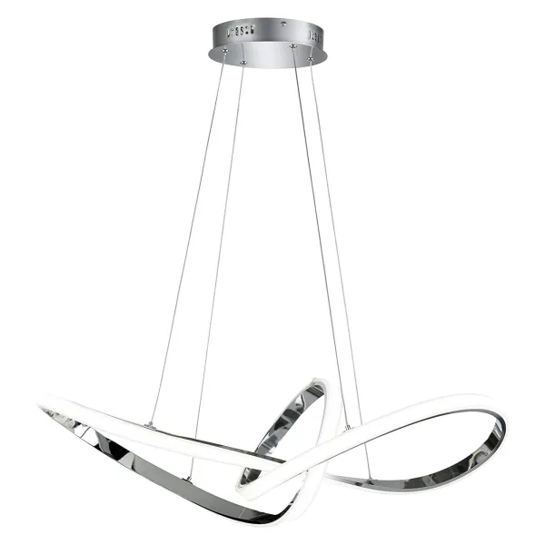 Modern LED Chandelier Lighting, Dimming Pendant Light with Remote Control Irregular Rings Ceiling Hanging Light