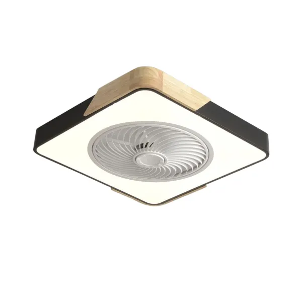 有同款产品但厂家不同暂时下架22'' Ceiling Fan with Light, 48W Modern LED Remote Control Ceiling Fan with Lights, 3 Color 3 Speeds(Black)