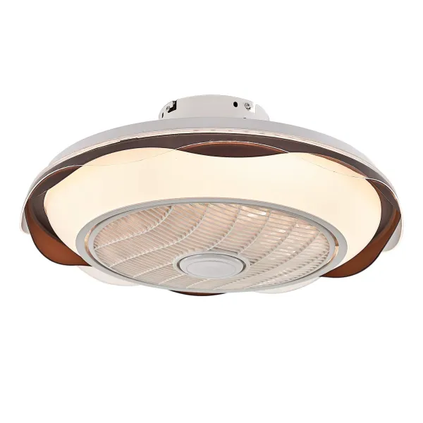20 Inch Ceiling Fan with Lights 3 Colors Dimming with Remote Control for Living Room Bedroom Children's Room