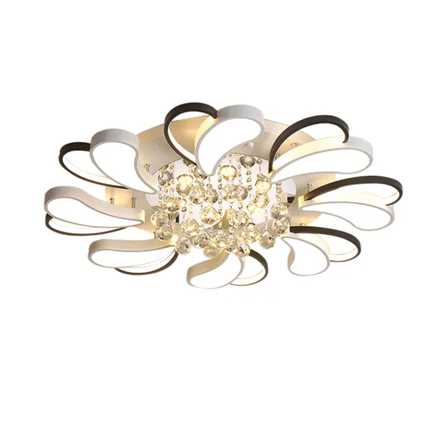 72w Modern Creative Flowers Shape Crystal Ceiling Light