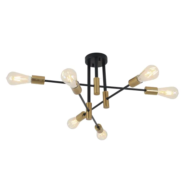 Mid Century Modern Ceiling Light Fixture -  E26X4 LED Restaurant Gold Pendant Chandelier
