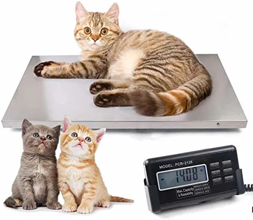 Digital Pet Scale Livestock Scale Shipping Scale Pig Dog Weight Scale Stainless Steel Large Platform 41x21 Inch (300kg/660lb) Digital Pet Scale Livestock Scale Shipping Scale Pig Dog Weight Scale Stainless Steel Large Platform 41x21 Inch (300kg/660lb)