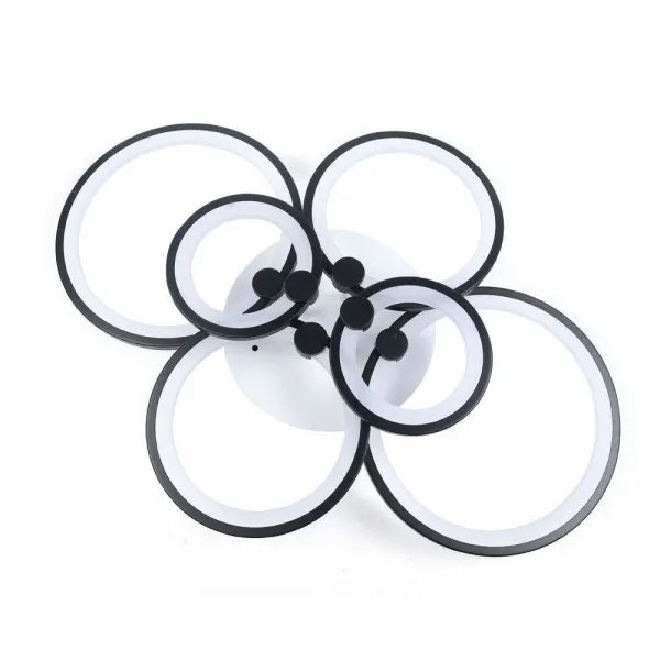 Oukaning 6-Head 100W Chandelier Remote Control Modern Acrylic 3-Color Oukaning 6-Head 100W Chandelier Remote Control Modern Acrylic 3-Color