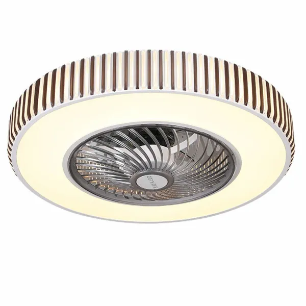 110V LED Modern Ceiling Fan With Light Dimmable Bluetooth Ceiling Fan Lamp with Remote Controller