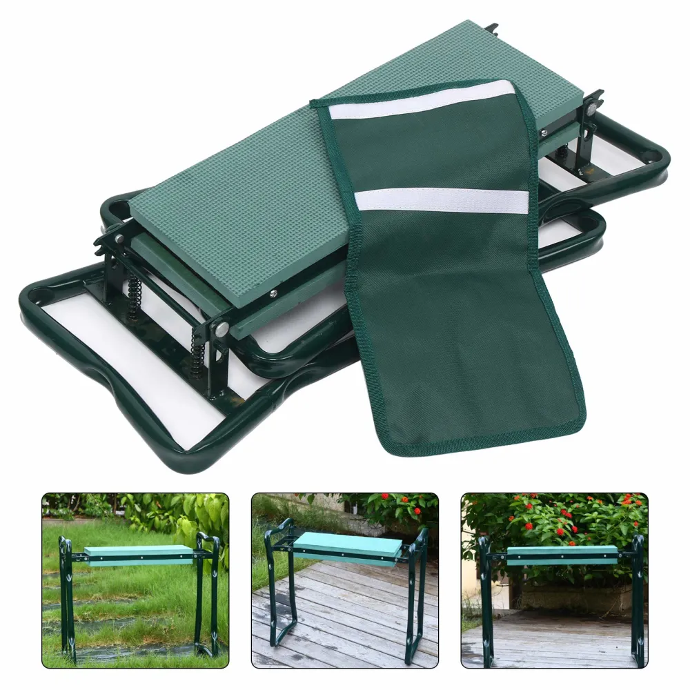 Garden Kneeler Seat Folding Garden Kneeler Bench Kneeling Soft Eva Pad Seat