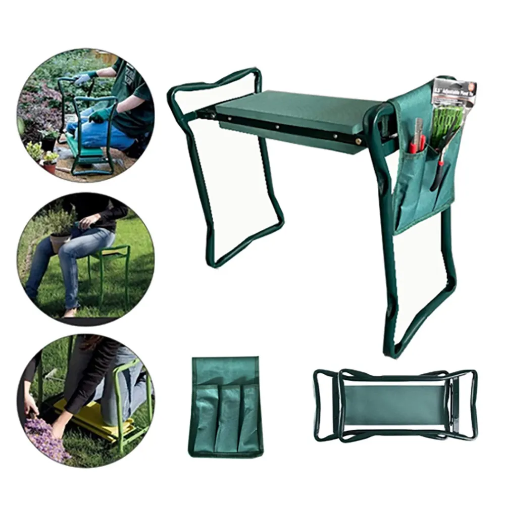 Garden Kneeler Seat Folding Garden Kneeler Bench Kneeling Soft Eva Pad Seat