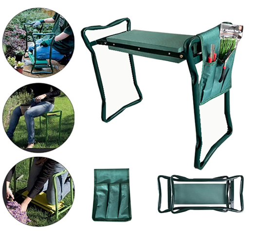 Garden Kneeler Seat Folding Garden Kneeler Bench Kneeling Soft Eva Pad Seat