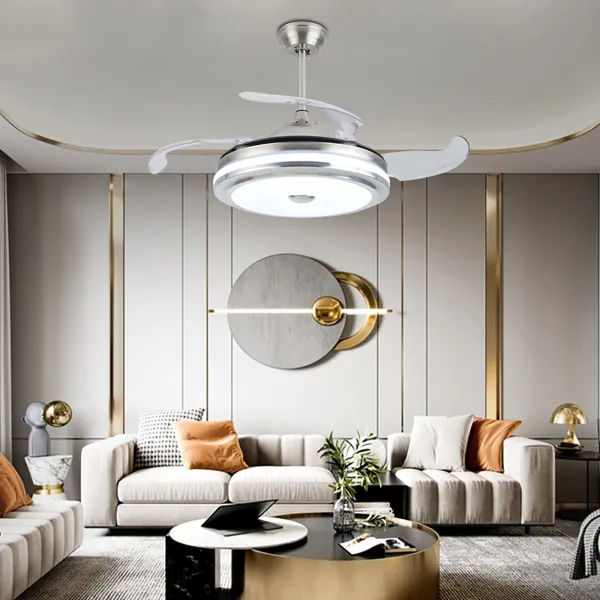 36" Modern Remote Control Ceiling Light Fans