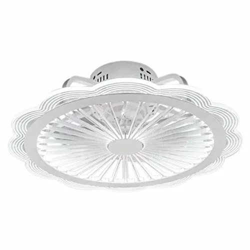Oukaning Ceiling Fan with Lights 110V Ultra-Thin Simple Ceiling Fan with Remote Control
