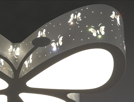 50cm Children’s Room Ceiling Light Creative Cartoon Butterfly Dimmable Lighting Nursery Girls Princess Bed Room Ceiling Lamp Fixtures