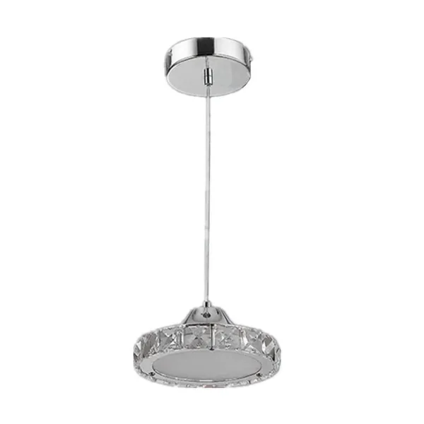 Oukaning Crystal Ceiling Light Acrylic Chandelier Glass LED Pendant