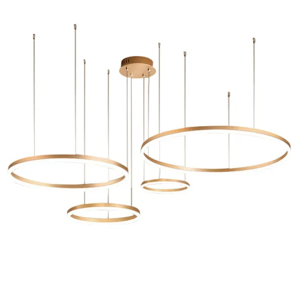 110W Hanging Pendant LED Light Ceiling Ring Lamp Dimmable Circular Light Modern