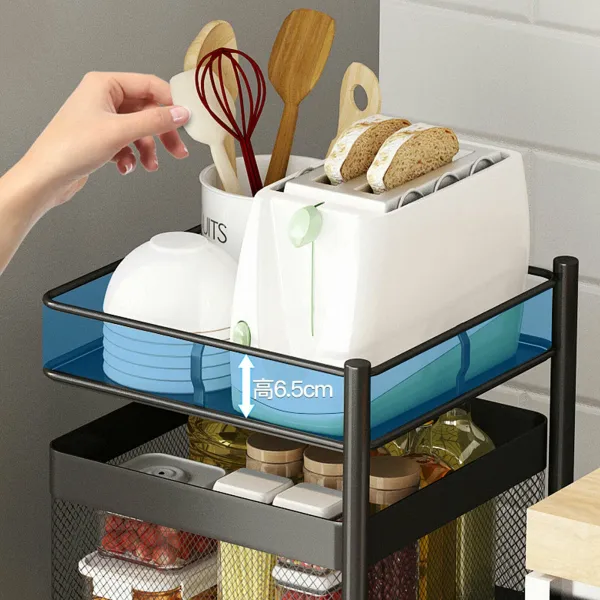 Square Kitchen Shelf 4 Layered Shelf Storage Rack Kitchen Rotating Vegetable Rack Floor-Standing Square Kitchen Shelf 4 Layered Shelf Storage Rack Kitchen Rotating Vegetable Rack Floor-Standing