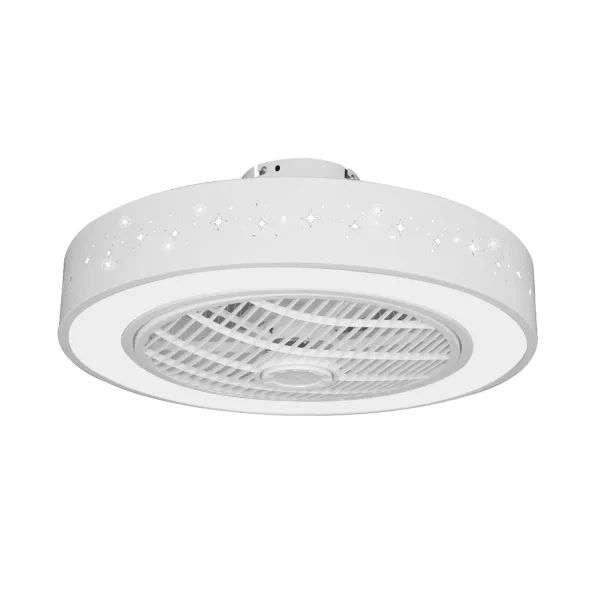 22in Flush Mount Low Profile Ceiling Fan with Lights Invisible Ceiling Fan with Light