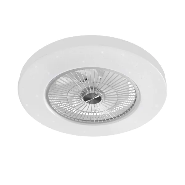 Modern Ceiling Fan with Lights LED Dimmable Ceiling Fan Light Indoor Flush Mount Ceiling Fan Light for Living Room Bedroom