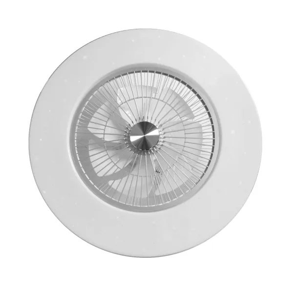 Modern Ceiling Fan with Lights LED Dimmable Ceiling Fan Light Indoor Flush Mount Ceiling Fan Light for Living Room Bedroom