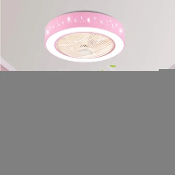 22-in Pink Starry Ceiling Fan with LED Lights Kit and Remote Control