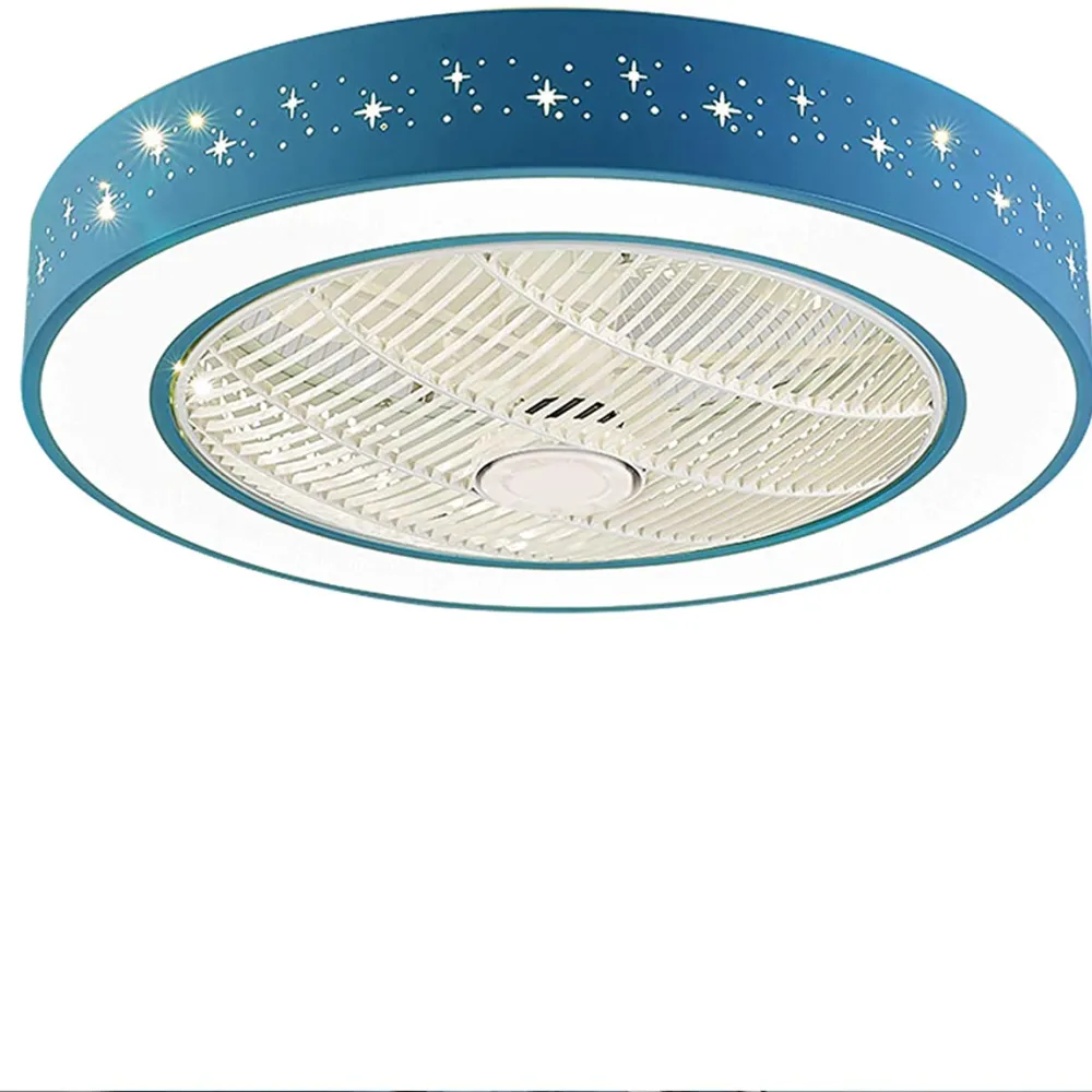 22-in Blue Starry Ceiling Fan with LED Light Kit with Remote Control
