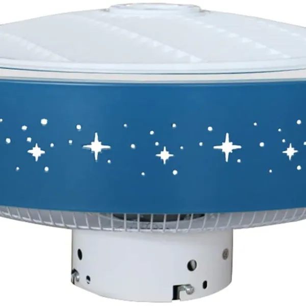 22-in Blue Starry Ceiling Fan with LED Light Kit with Remote Control 22-in Blue Starry Ceiling Fan with LED Light Kit with Remote Control
