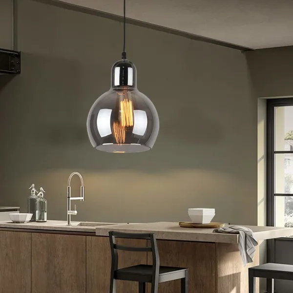 Modern Chandelier Gourd Glass Dining Room Chandelier Kitchen Ceiling Lamp