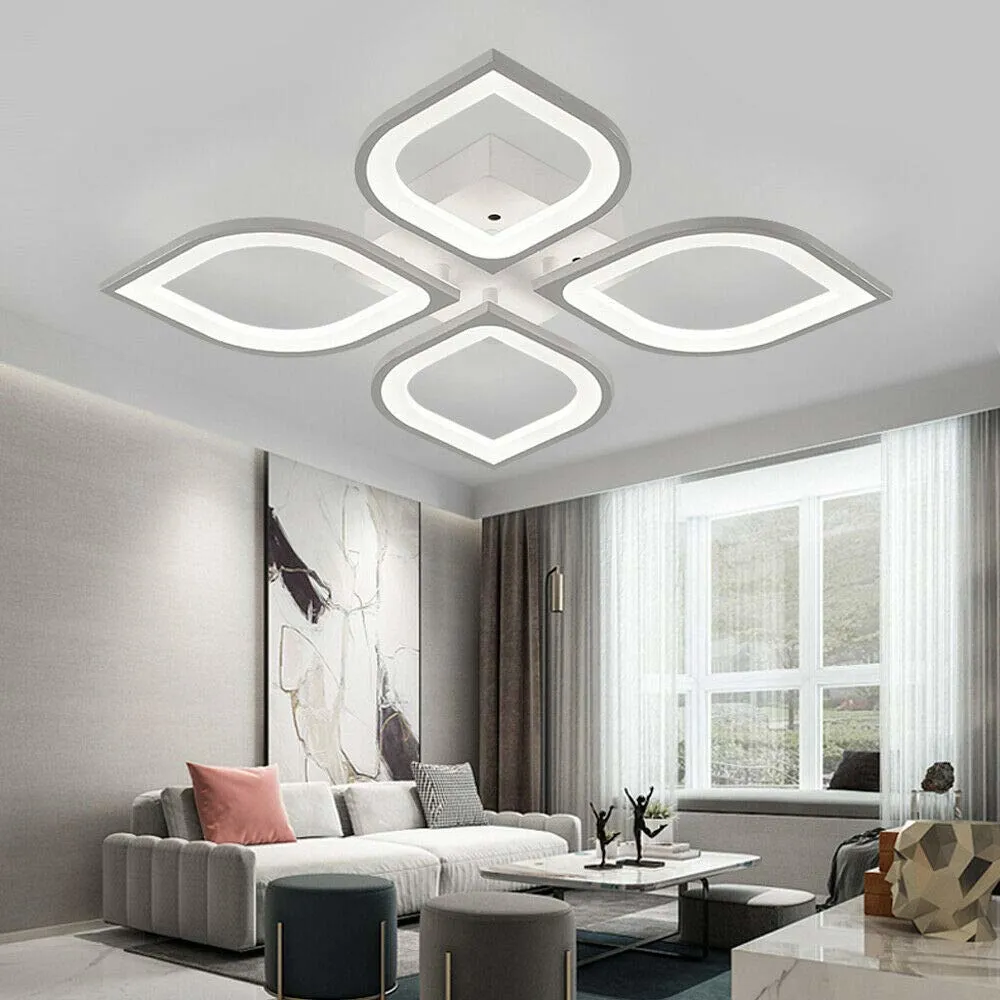 Luxury Modern Acrylic LED Ceiling Light Flush Mount Lamp for Living Room Bedroom Lamp