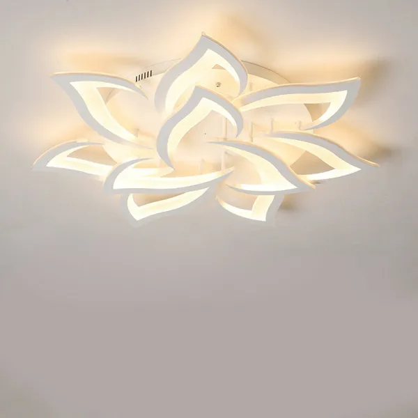 Modern Flower Shape Style LED Ceiling Light Flush Mount Pendant Lighting Fixture