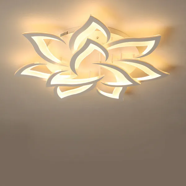 Modern Flower Shape Style LED Ceiling Light Flush Mount Pendant Lighting Fixture