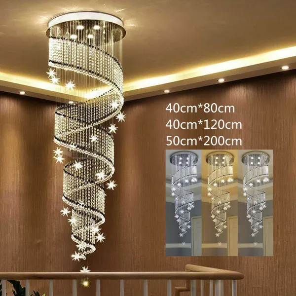 Modern LED Sphere Spiral Raindrop K9 Crystal Chandelier Light,Luxury 3-Color Dimmable Flush Mount Ceiling Light Modern LED Sphere Spiral Raindrop K9 Crystal Chandelier Light,Luxury 3-Color Dimmable Flush Mount Ceiling Light