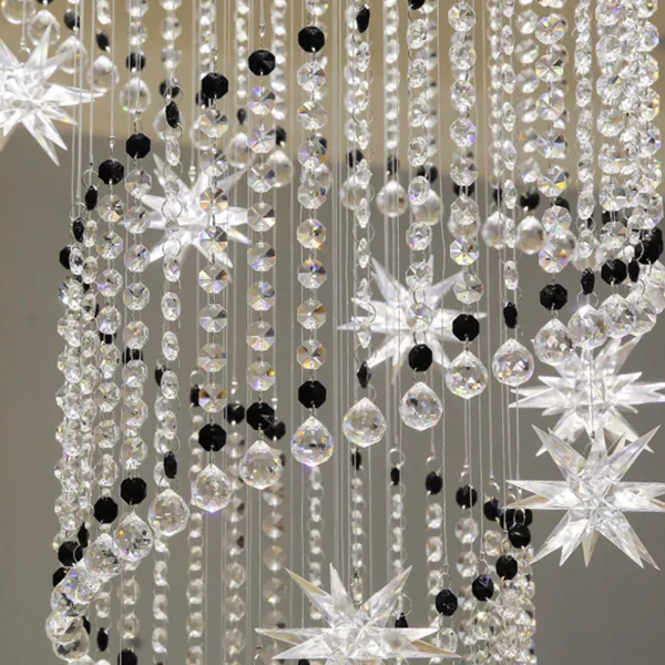 Modern LED Sphere Spiral Raindrop K9 Crystal Chandelier Light,Luxury 3-Color Dimmable Flush Mount Ceiling Light Modern LED Sphere Spiral Raindrop K9 Crystal Chandelier Light,Luxury 3-Color Dimmable Flush Mount Ceiling Light