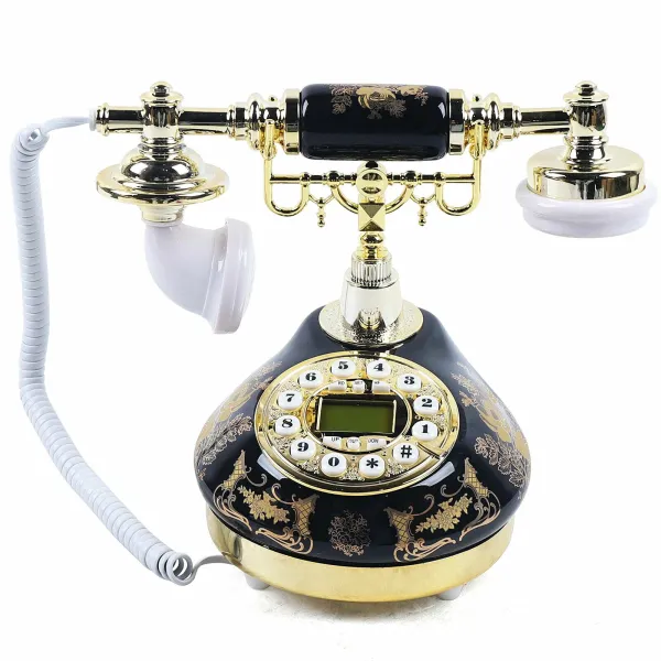 Ceramic Vintage Rotary Dial Phone Handset Telephone Decorative Telephones Ceramic Vintage Rotary Dial Phone Handset Telephone Decorative Telephones