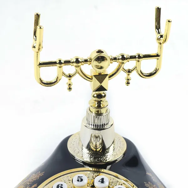 Ceramic Vintage Rotary Dial Phone Handset Telephone Decorative Telephones